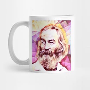 Walt Whitman Pink Portrait | Walt Whitman Artwork 13 Mug